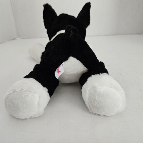 Aurora Buster the Boston Terrier Dog 12" Flopsie Plush Stuffed Animal Toy - Picture 7 of 11